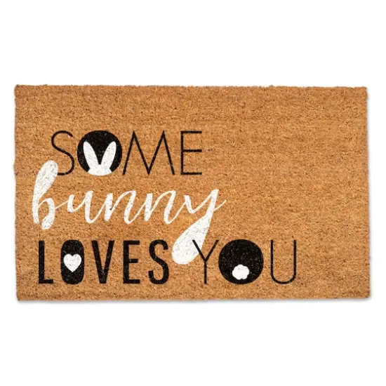 Bunny Kisses Easter Wishes 30" x 18" Door Mat {1}