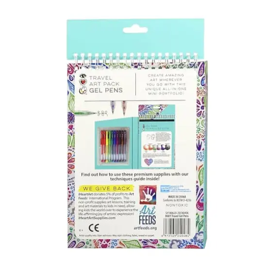 Bright Stripes Gel Pens Travel Art Pack {4}