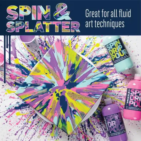 FolkArt&reg; Drizzle&trade; Pre-Mixed Fluid Pouring Acrylic Paint, 17.6oz. Neon Limeade {6}