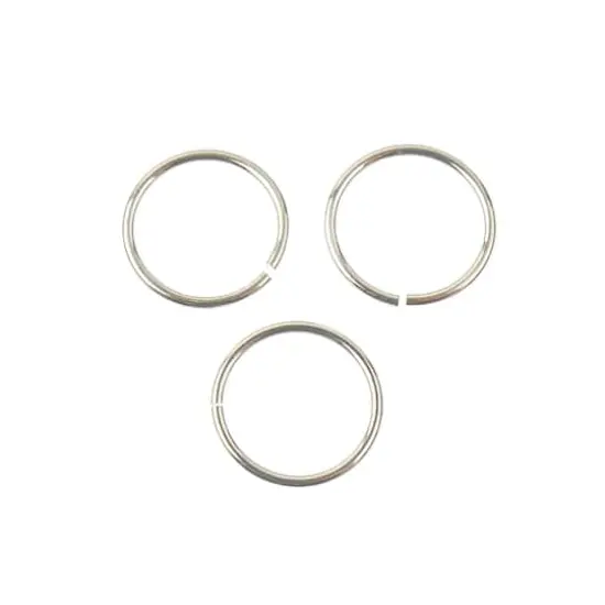 8mm Sterling Silver Jump Rings, 20ct. by Bead Landing&trade; {3}