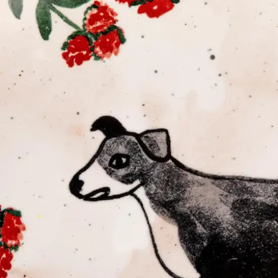 Hello Honey&reg; 6" Enchanted Fauna Series Hand-Painted Stoneware Plate Set {8}