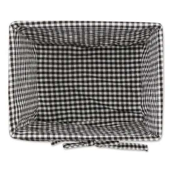 DII&reg; Small Antique White Chicken Wire Baskets with Black Gingham Liners, 3ct. {3}