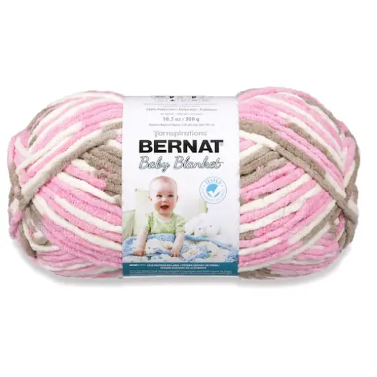 4 Pack Bernat&reg; Baby Blanket&trade; YarnLittle Roses {1}