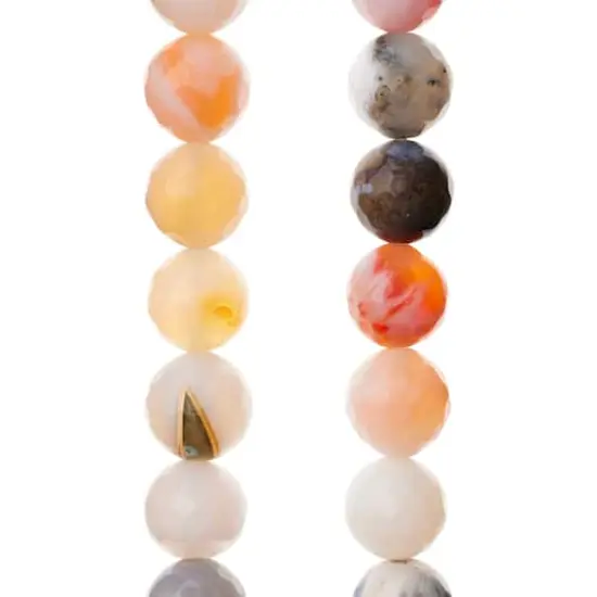 Fire Agate Faceted Round Beads, 10mm by Bead Landing&trade; {1}