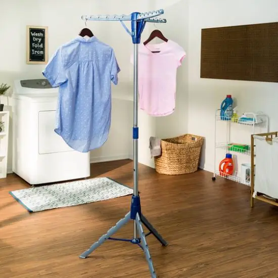 Honey Can Do Blue Collapsible Tripod Clothes Drying Rack {5}
