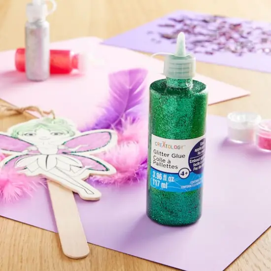 3.96oz. Glitter Glue by Creatology&trade; Kelly Green {3}