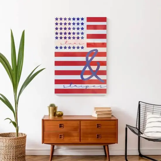 Stars & Stripes Canvas Wall Art {3}
