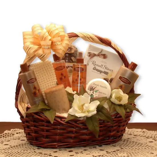Vanilla Luxuries Bath & Body Basket {1}