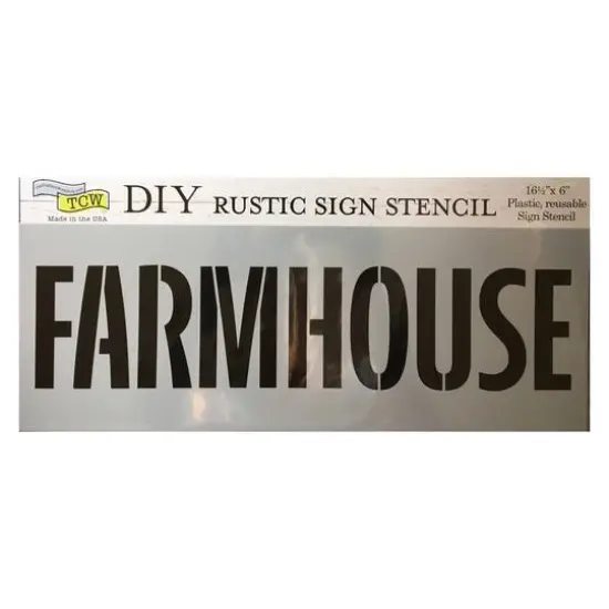 The Crafter's Workshop Farmhouse Stencil, 16.5" x 6" {1}