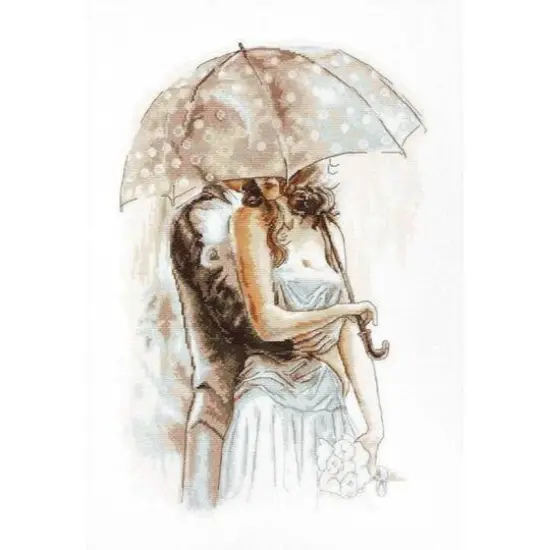 Luca-s Under Umbrella Counted Cross Stitch Kit {1}