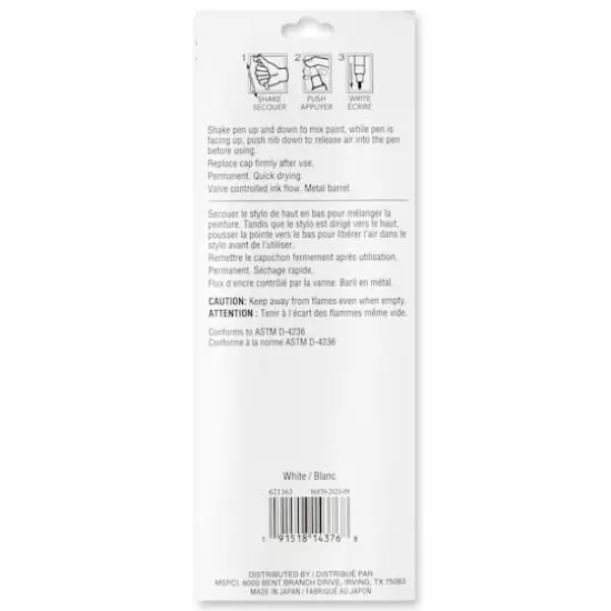 Premium Oil-Based Paint Pens by Craft Smart&reg; White {4}