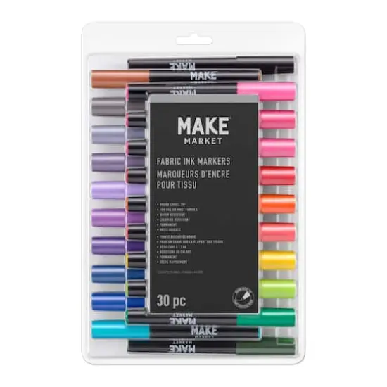 30 Color Fabric Ink Marker Set by Make Market&reg; {6}