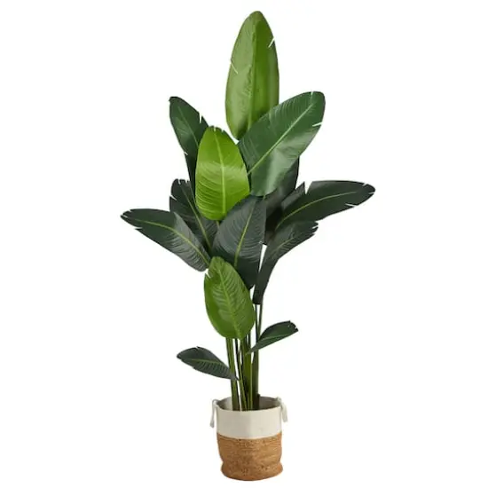 7ft. Artificial Travelers Palm Tree with Basket {1}