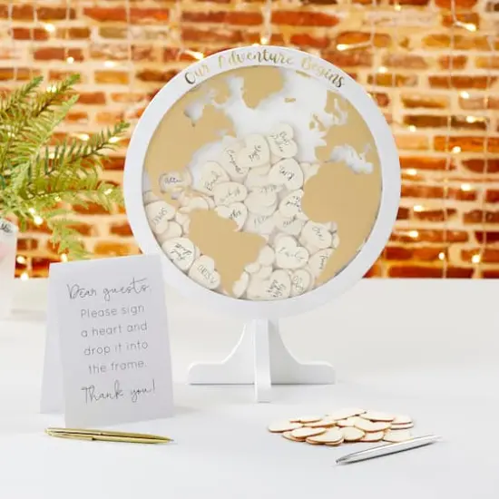 Kate Aspen&reg; Globe Wedding Guest Book Alternative  {1}