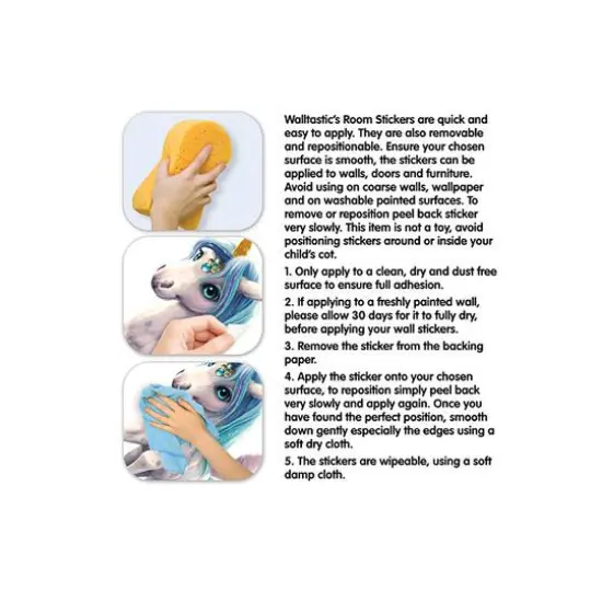 Walltastic Magical Unicorn Wall Stickers {6}