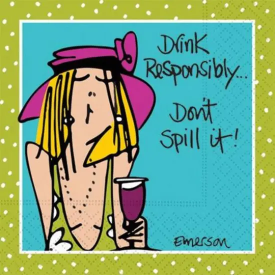 JAM Paper Don't Spill It Cocktail Napkins, 40ct. {1}