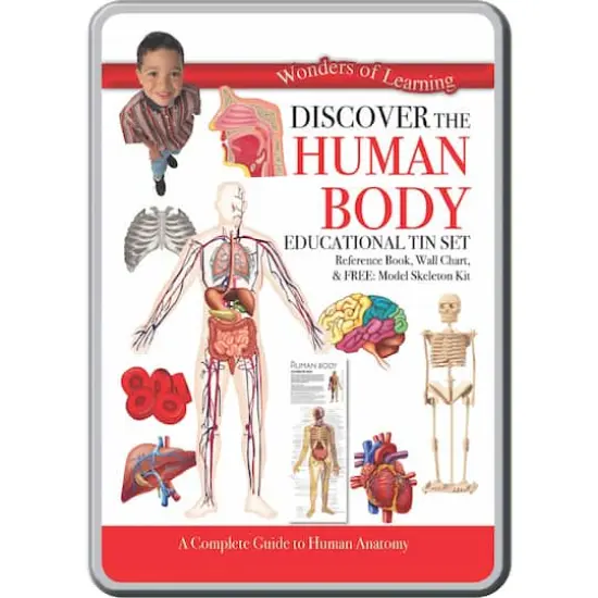 Wonders of Learning Discover the Human Body Educational Tin Set {1}