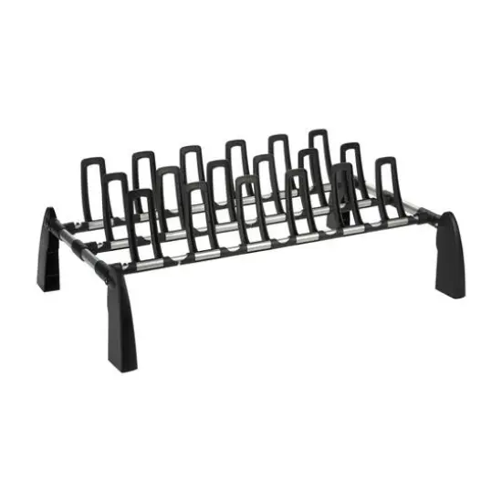 Organize It All 9 Pair Floor Shoe Rack {1}