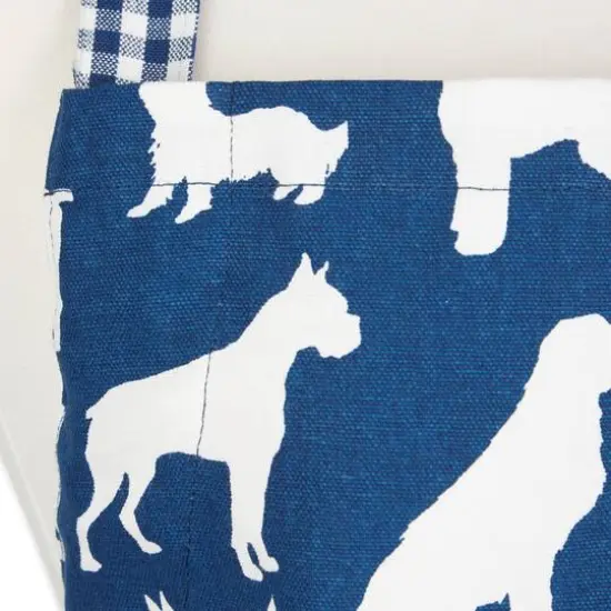 DII&reg; Dog Print Chef Apron Navy {5}