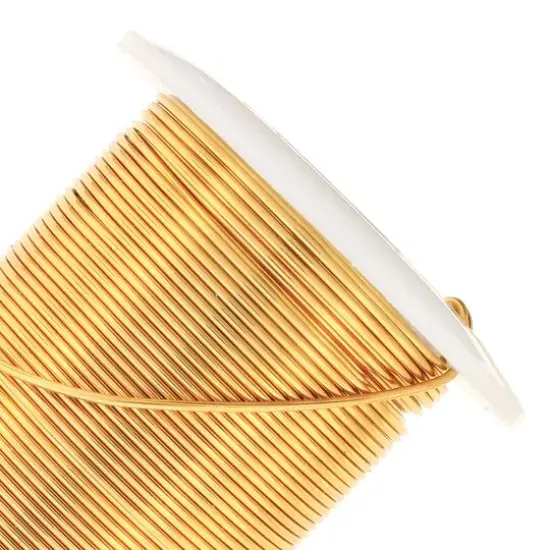 The Beadsmith&reg; Wire&trade; Elements 20 Gauge Tarnish-Resistant Wire Brass {5}