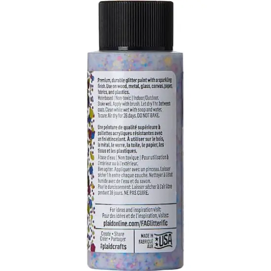 FolkArt&reg; Glitterific Pop&trade; Acrylic Paint, 2oz. Birthday Party {4}