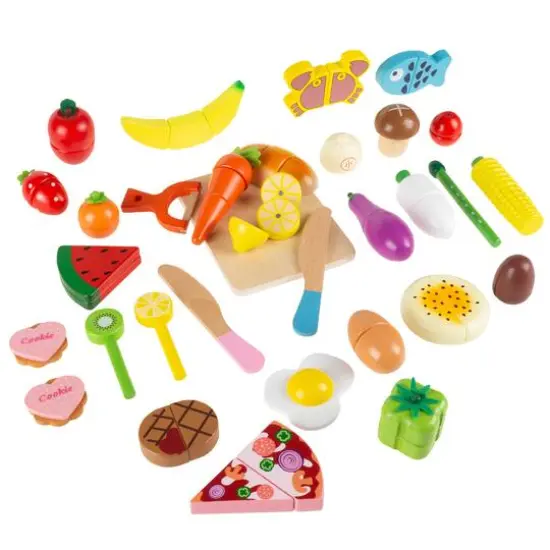 Toy Time Wooden & Magnetic Pretend Play Food Set {1}
