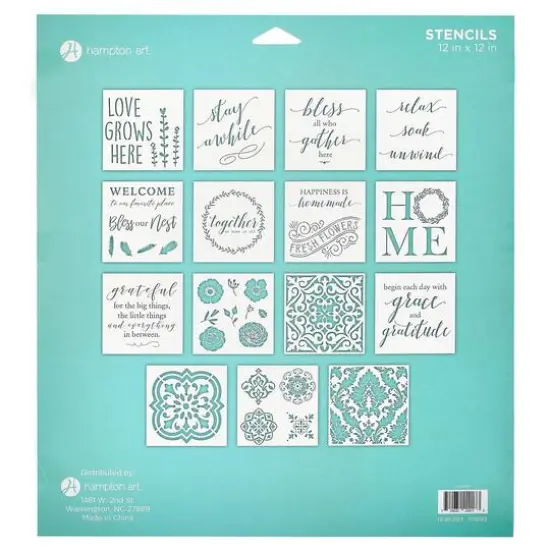 Hampton Art&trade; Stay Awhile Stencils {3}