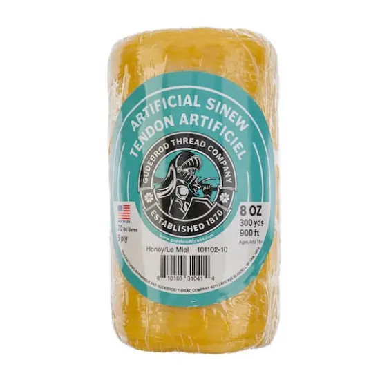 Gudebrod Artificial Sinew, 300yd. Honey {1}