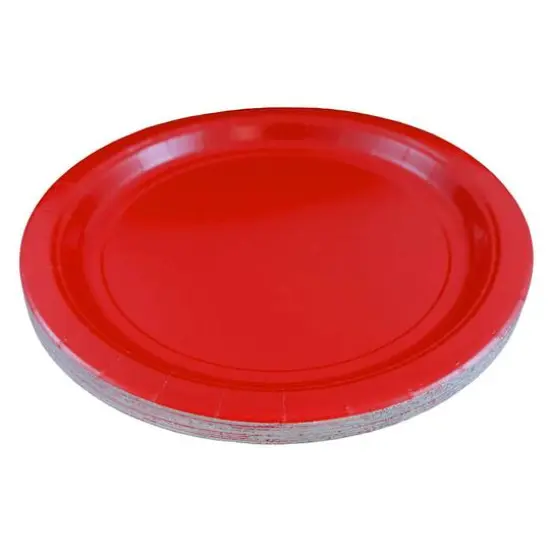 JAM Paper 9" Paper Party Plates, 50ct. Red {3}