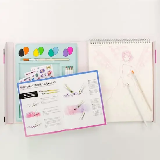 Style Me Up! Fashionista Watercolor Paint Kit {3}