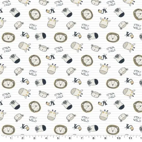 Springs Creative Products Stay Wild Animal Toss Fabric {1}