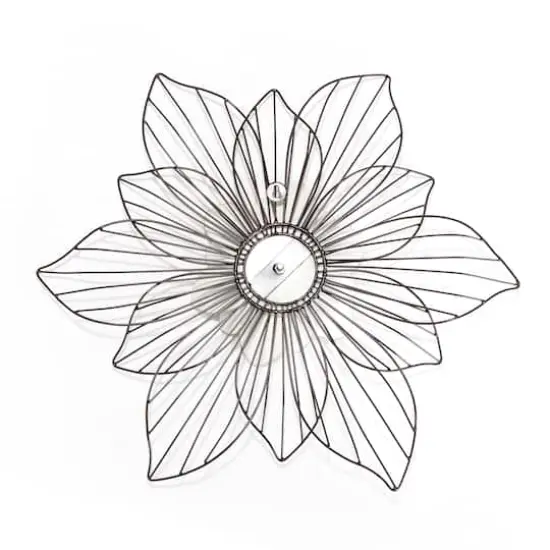 Fetco Leith Layered Floral Metal Wall Art {5}