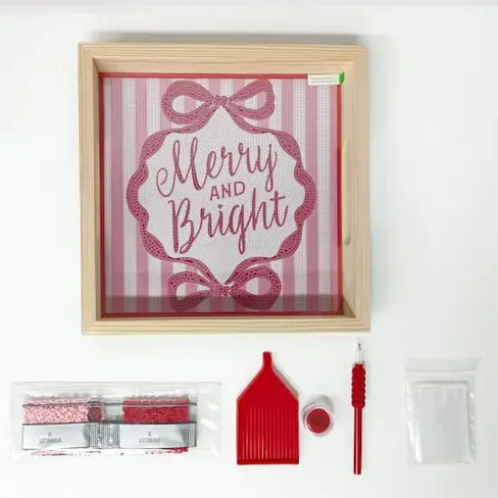 10" x 10" Merry & Bright Diamond Art Tray Kit by Make Market&reg; {3}