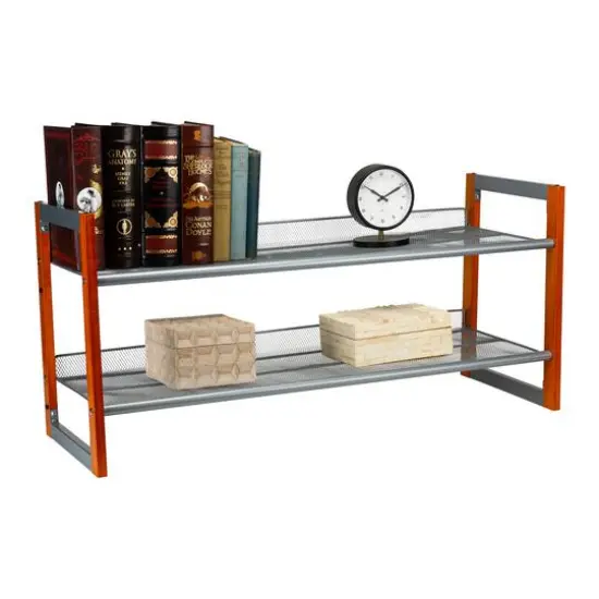 Organize It All Wooden Stackable Shoe Rack {15}