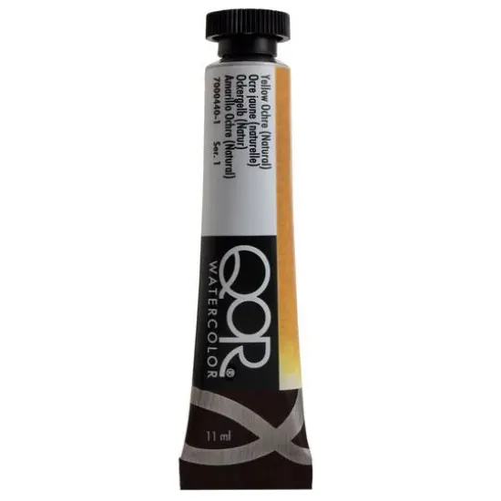 QoR&trade; Watercolor Tube, 11mL Yellow Ochre (Natural) {1}