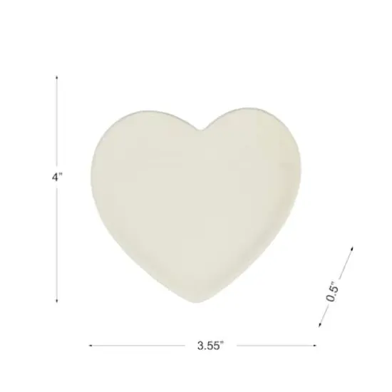 4" White Ceramic Heart Trinket Tray by Make Market&reg; {1}
