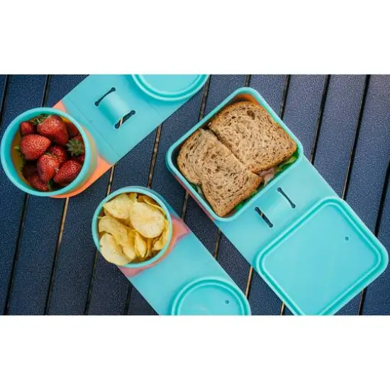 Silipint&reg; 4-Piece Silicone Go Go Bowl Set Aurora {7}