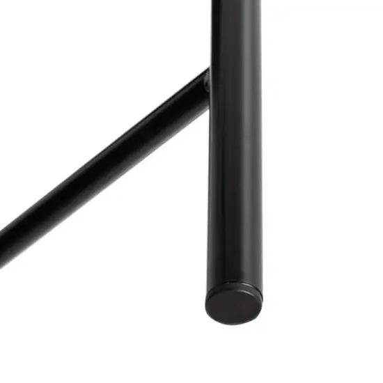 Honey Can Do 18" Black Round Side Table with T-Pattern Base {5}