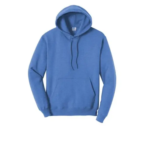 Port & Company&reg; Heathered Colors Core Fleece Pullover Hooded Sweatshirt Heather Royal {1}