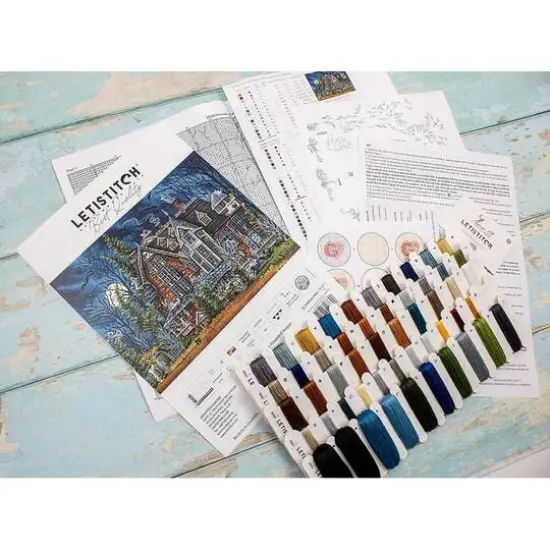 Letistitch Decorating the Haunted House Counted Cross Stitch Kit {5}