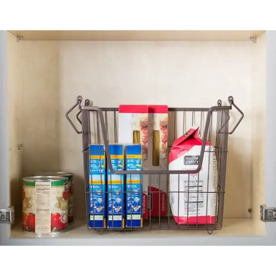 DII&reg; Large Rectangle Metal Basket Bronze {4}