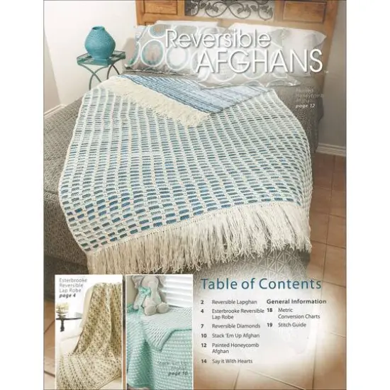 Annie's Crochet Reversible Afghans Book {4}