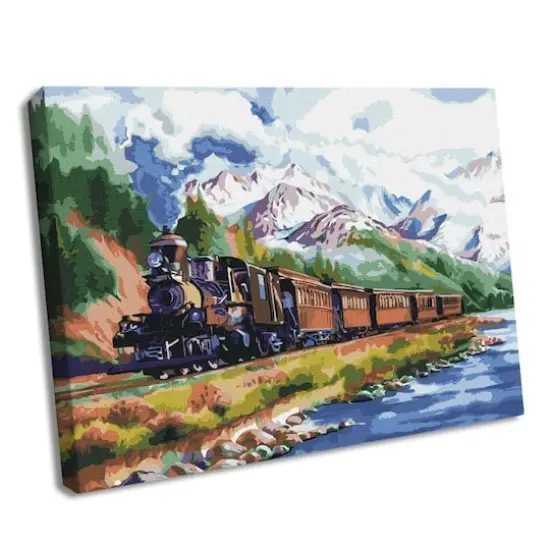 Ideyka Train Home Painting by Numbers Kit {1}