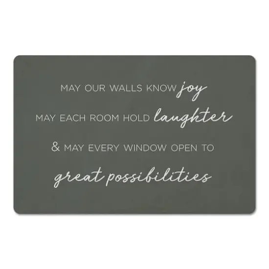 Home Wishes 27" x 18" Floor Mat {1}