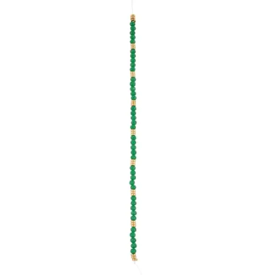 Green Glass Rondelle Beads & Spacers, 4mm by Bead Landing&trade; {4}