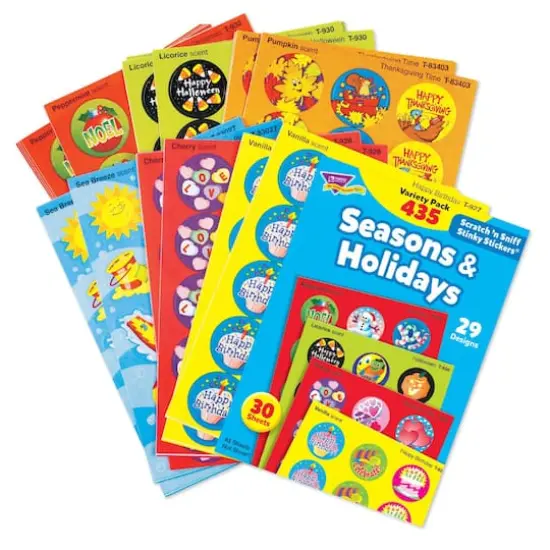 Trend Enterprises® Seasons & Holidays Scented Stickers Variety Pack {3}