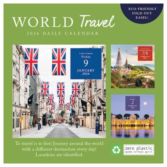 2026 World Travel Daily Desktop Calendar {7}