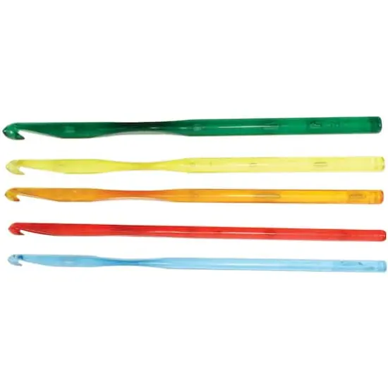 Susan Bates&reg; Crystalites Acrylic Crochet Hook Set, G-K {3}
