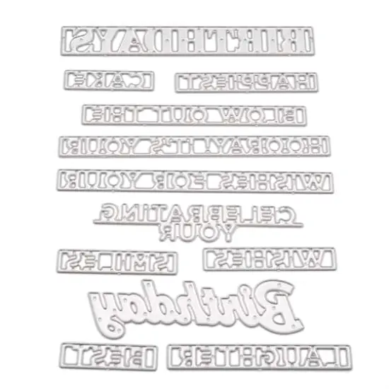 Birthday Sentiments Cutting Die Set by Recollections&trade; {1}