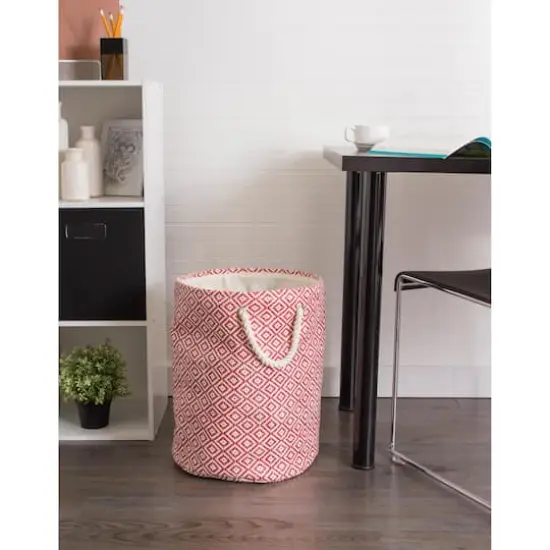 DII&reg; Small Rust Geo Diamond Round Paper Bin {3}
